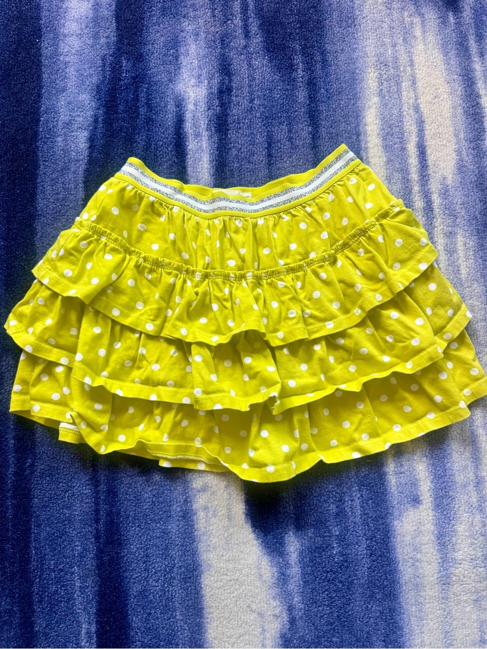Mini Boden Tiered Lemon Skort w/ Polka Dots Size 11-12